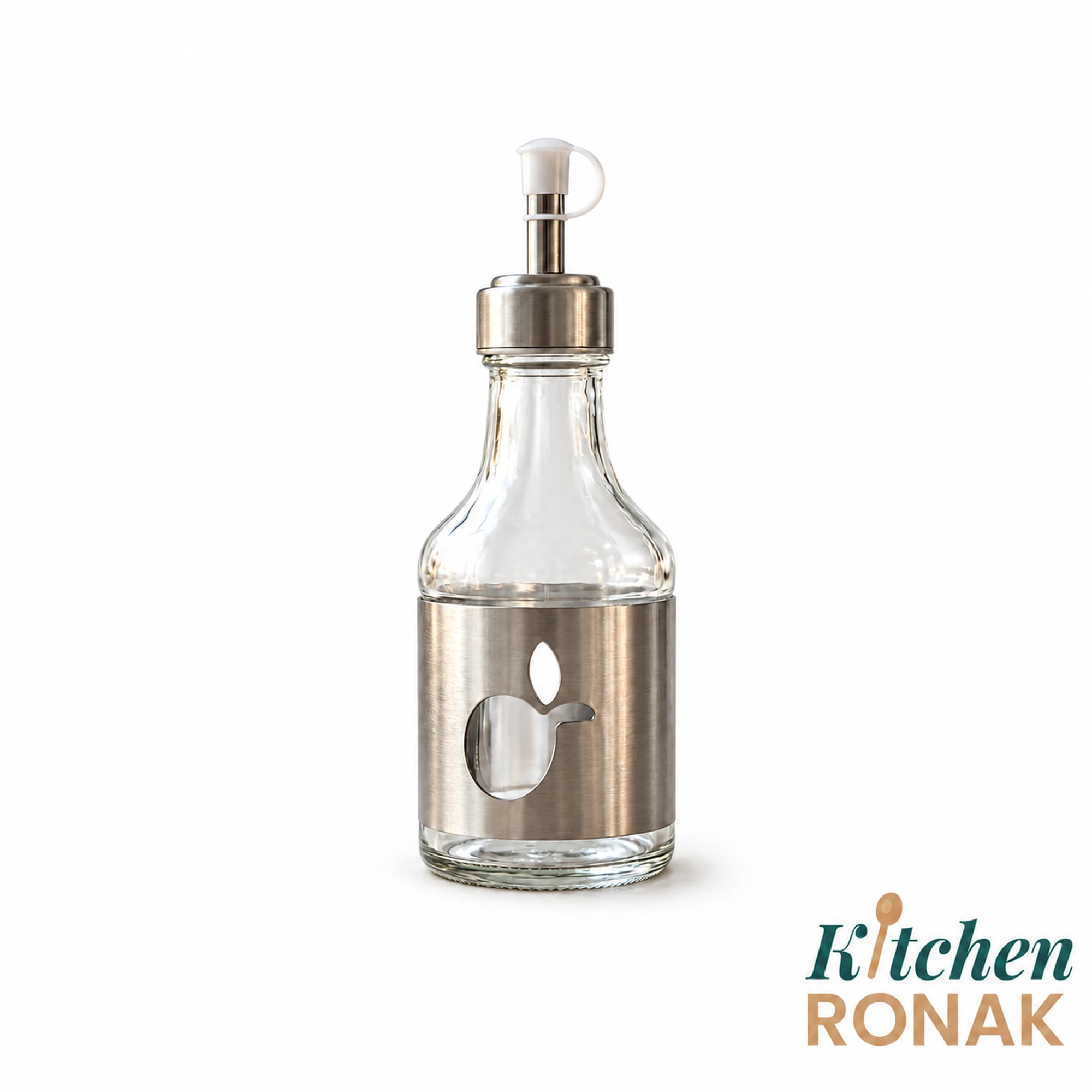 Large Glass Oil Dispenser with Pouring Spout